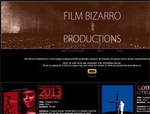 Tablet Screenshot of filmbizarroproductions.com